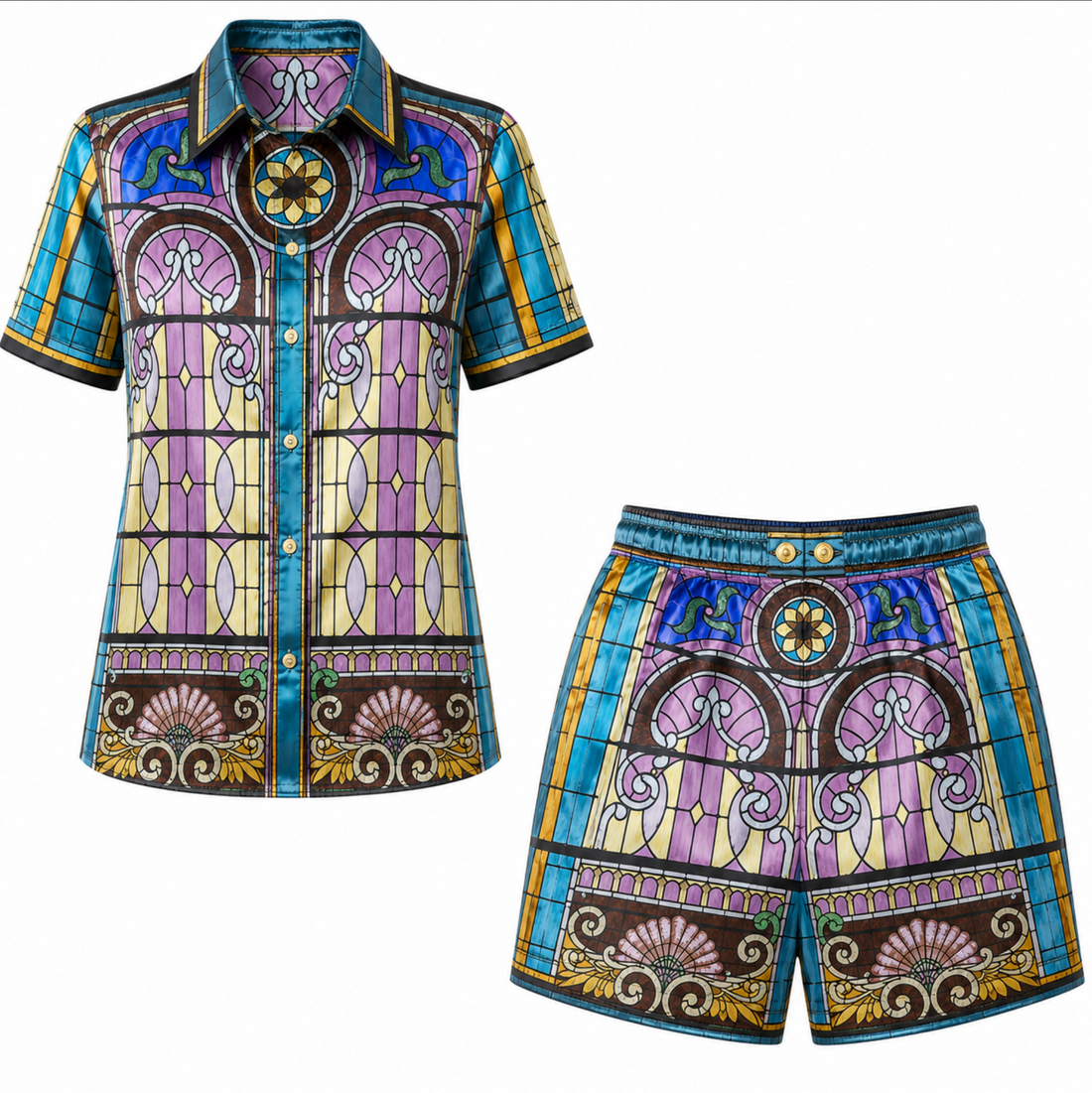 St Louis Matching Satin Set